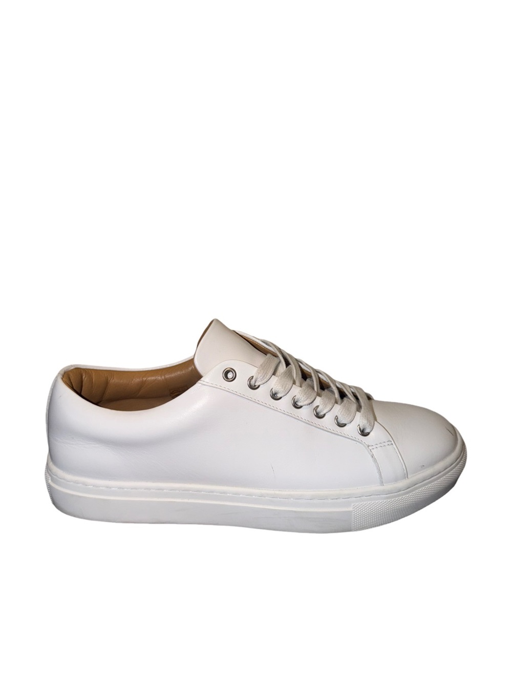 Women’s White Thursday Leather Low-Top Sneaker’s size 10